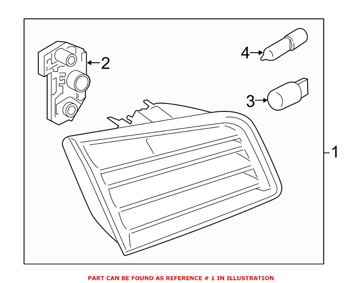 BMW Tail Light Assembly - Driver Side 63217203225